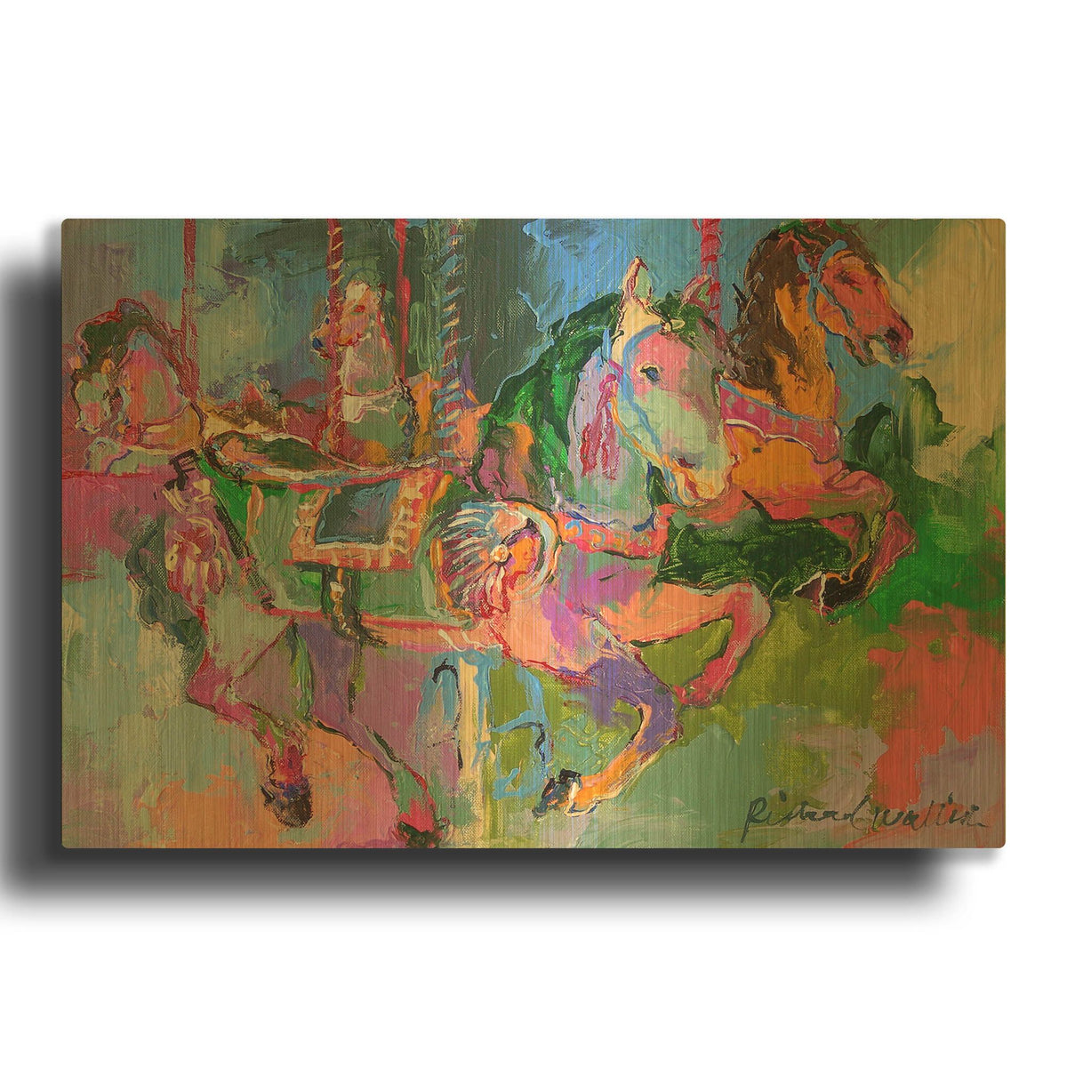 'Artcar 3' By Richard Wallich Gold Metal Wall Art