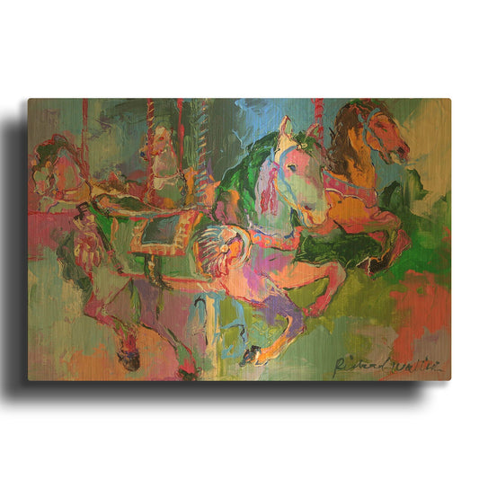 'Artcar 3' By Richard Wallich Gold Metal Wall Art