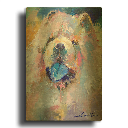 'Art Chow' By Richard Wallich Gold Metal Wall Art
