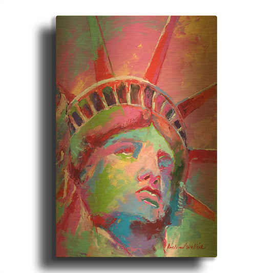 'Lady' By Richard Wallich Gold Metal Wall Art