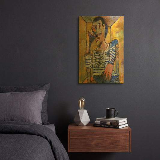 'Picasso' By Richard Wallich Gold Metal Wall Art