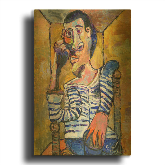 'Picasso' By Richard Wallich Gold Metal Wall Art