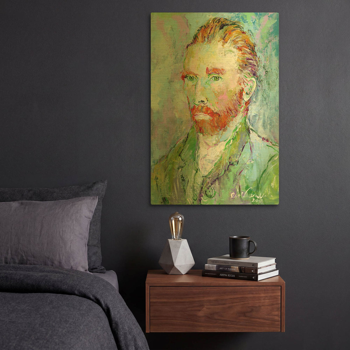 'Van Gogh' By Richard Wallich Gold Metal Wall Art