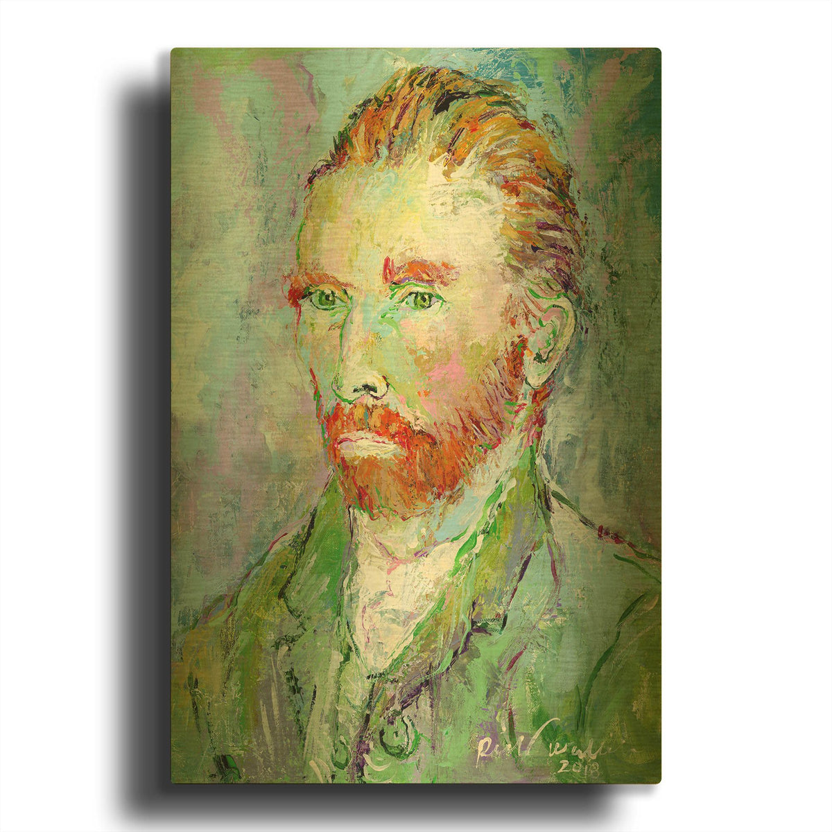 'Van Gogh' By Richard Wallich Gold Metal Wall Art