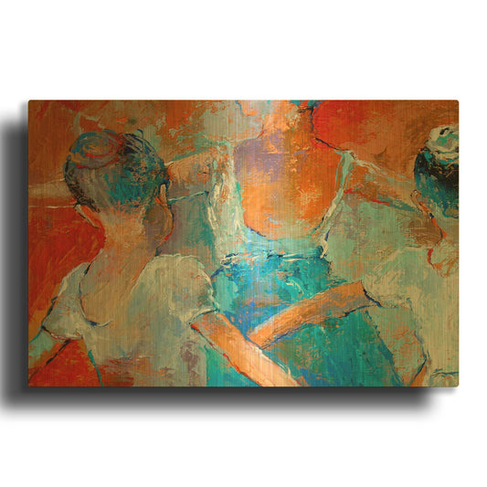 'Ballet Class' By Richard Wallich Gold Metal Wall Art