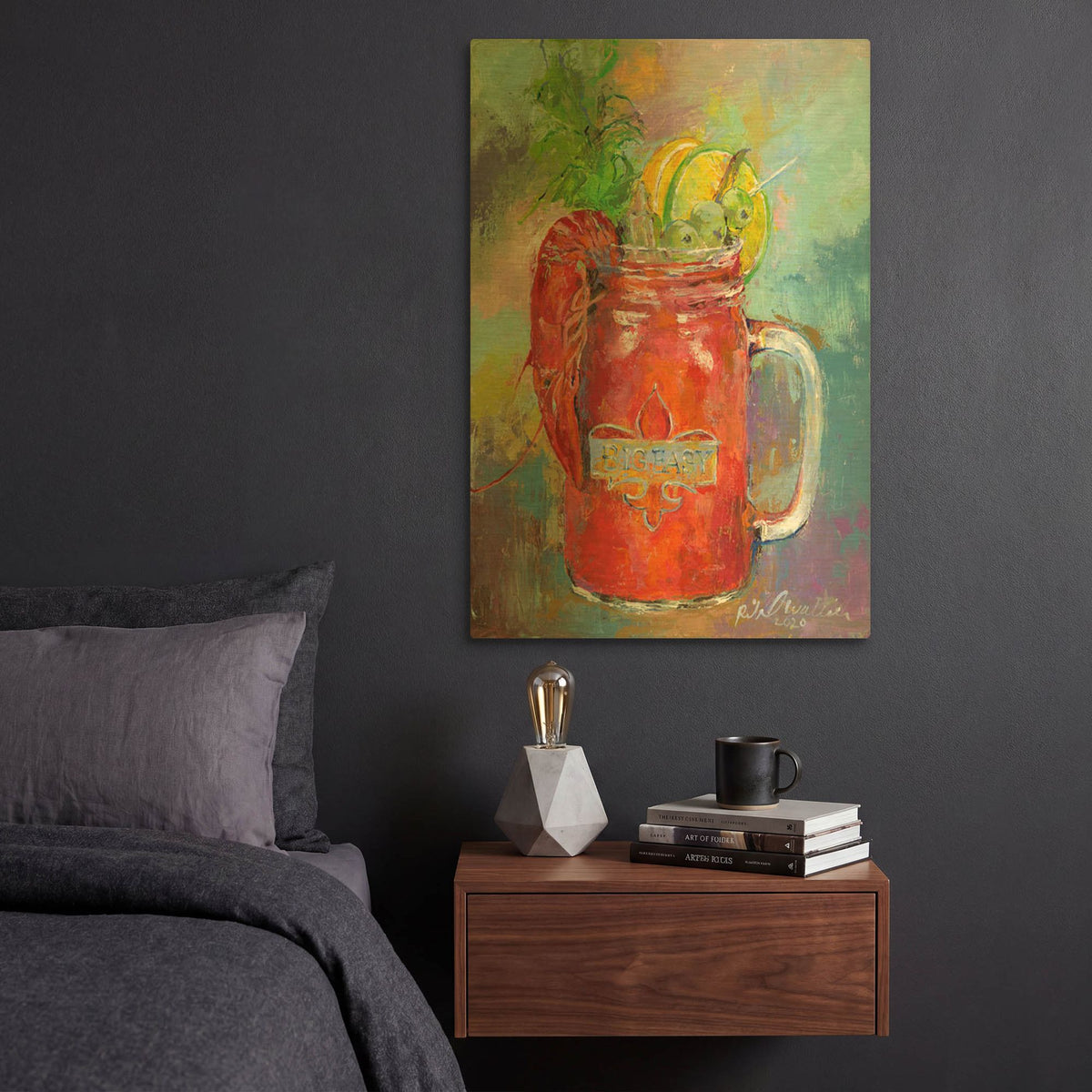 'Big Easy' By Richard Wallich Gold Metal Wall Art