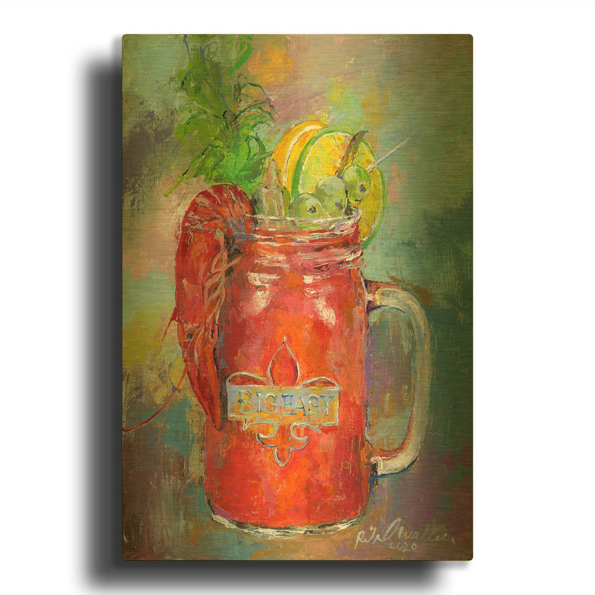 'Big Easy' By Richard Wallich Gold Metal Wall Art