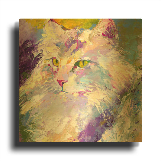 'Mr Puff' By Richard Wallich Gold Metal Wall Art