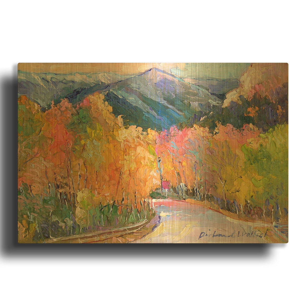 'Cotton 7' By Richard Wallich Gold Metal Wall Art