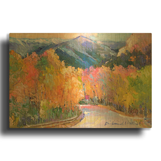 'Cotton 7' By Richard Wallich Gold Metal Wall Art