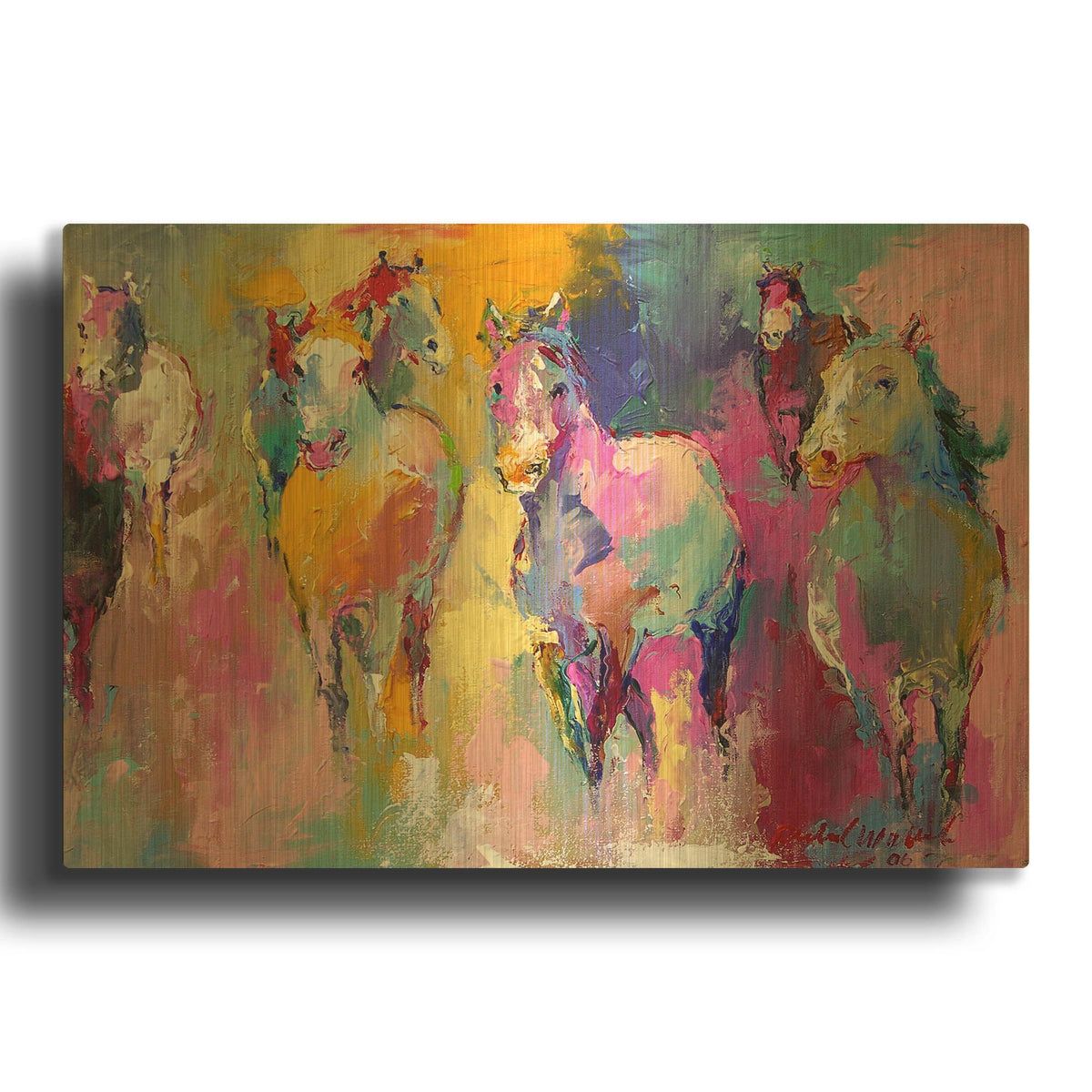 'Wild' By Richard Wallich Gold Metal Wall Art