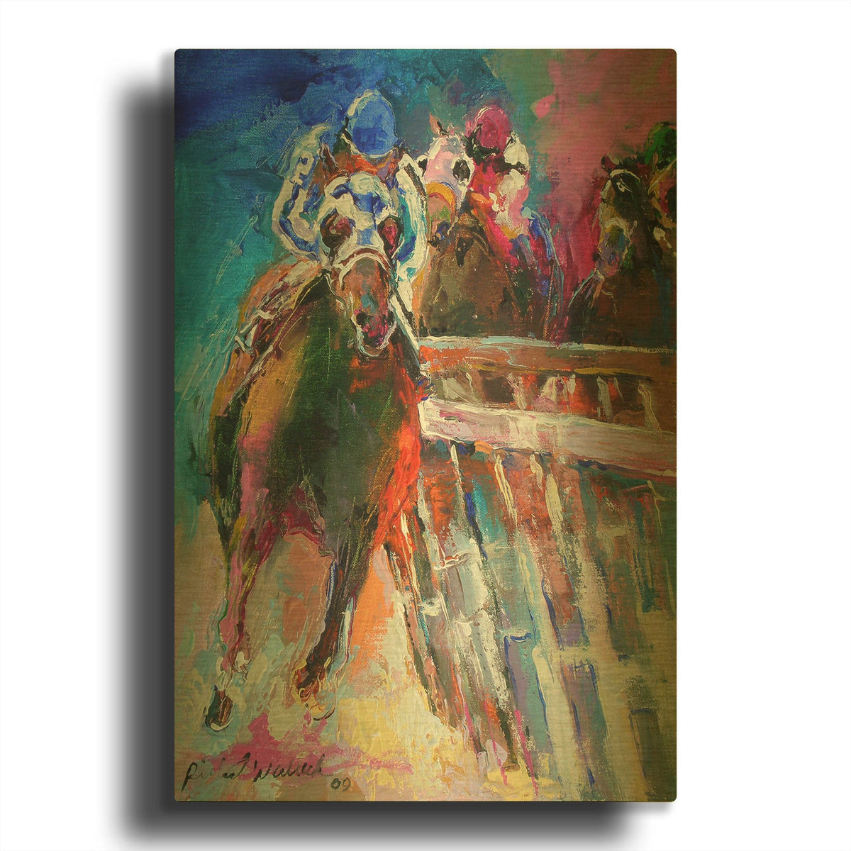 'Last Leg' By Richard Wallich Gold Metal Wall Art