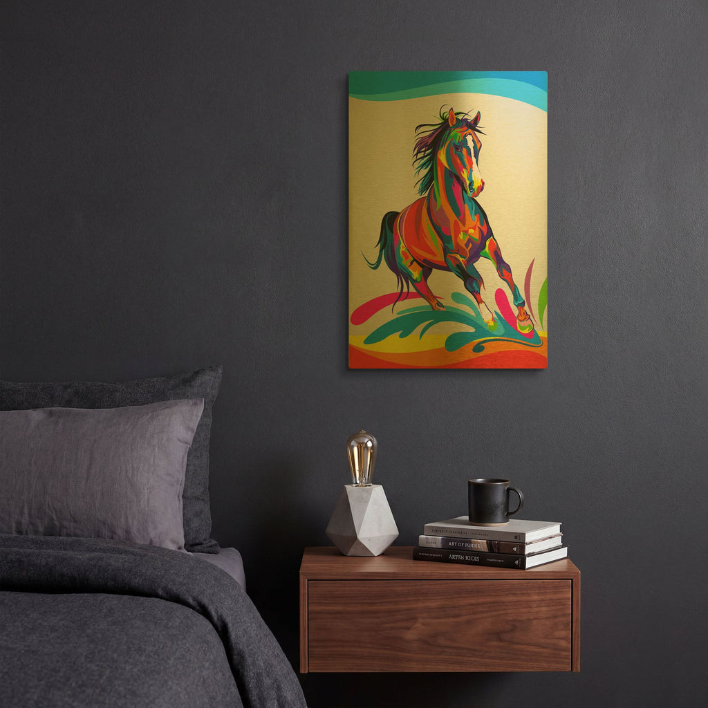 'Horse' By Bob Weer Gold Metal Wall Art