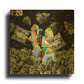'Pillow Fight' By Bob Weer Gold Metal Wall Art