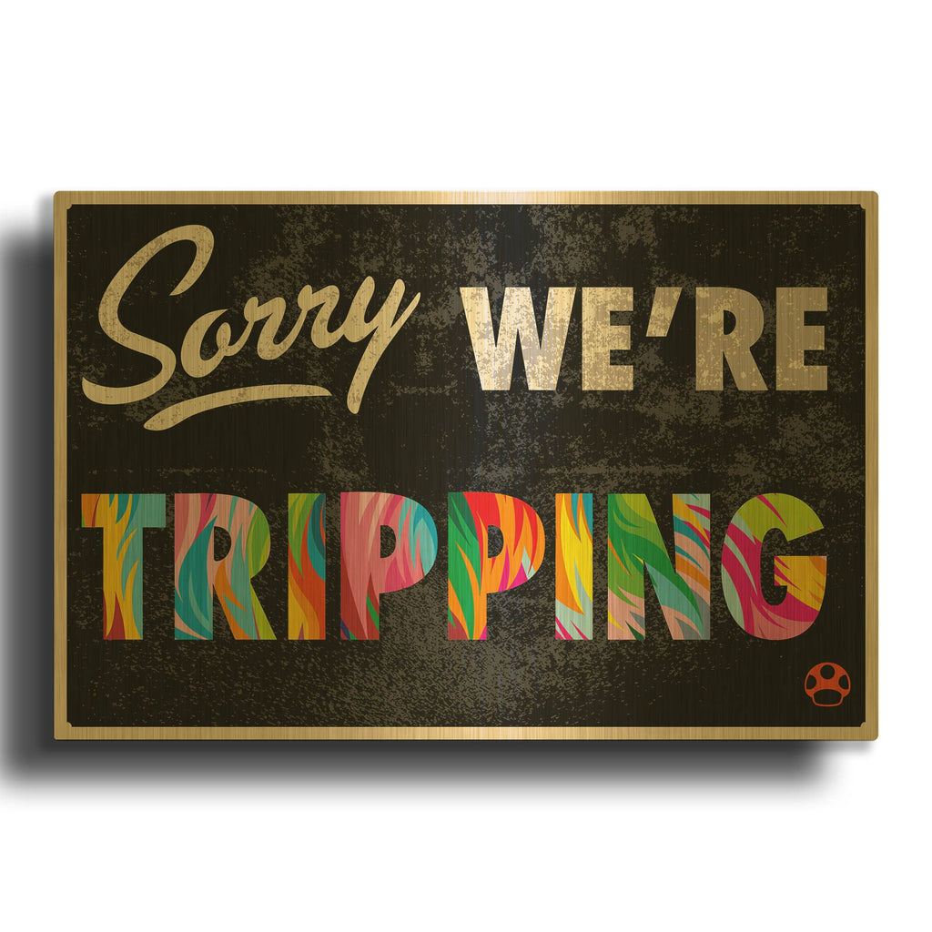 'Sorry 2' By Bob Weer Gold Metal Wall Art