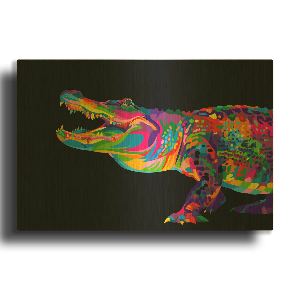 'Alligator' By Bob Weer Gold Metal Wall Art