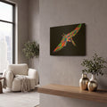 'Pterodactyl' By Bob Weer Gold Metal Wall Art