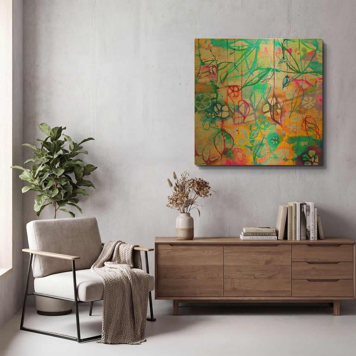 'Blossom Baby' By Zwart Gold Metal Wall Art