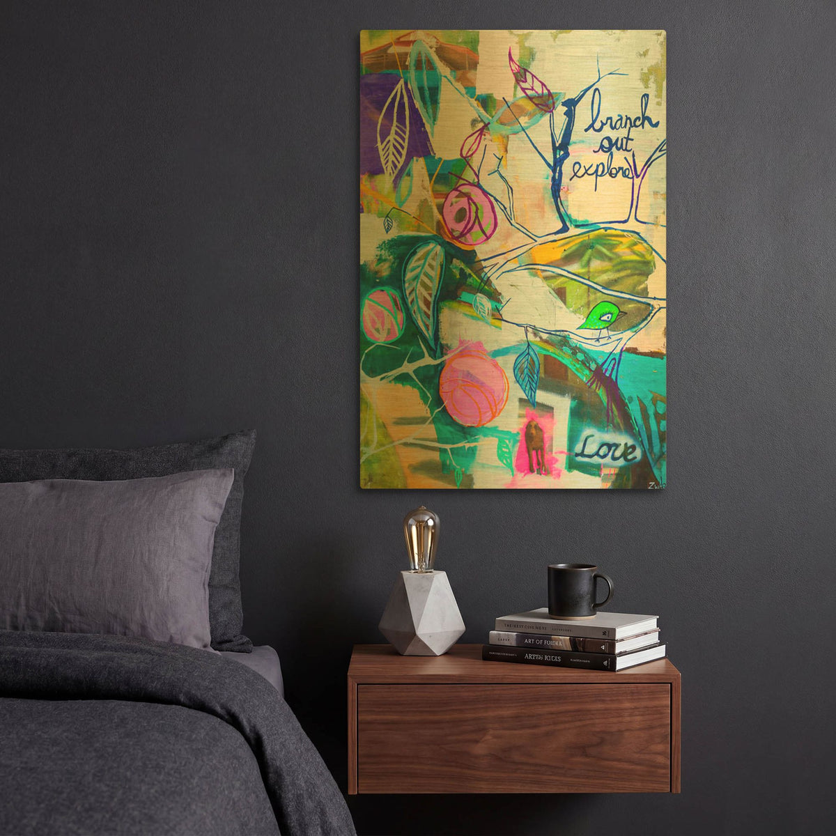 'Branch Out' By Zwart Gold Metal Wall Art