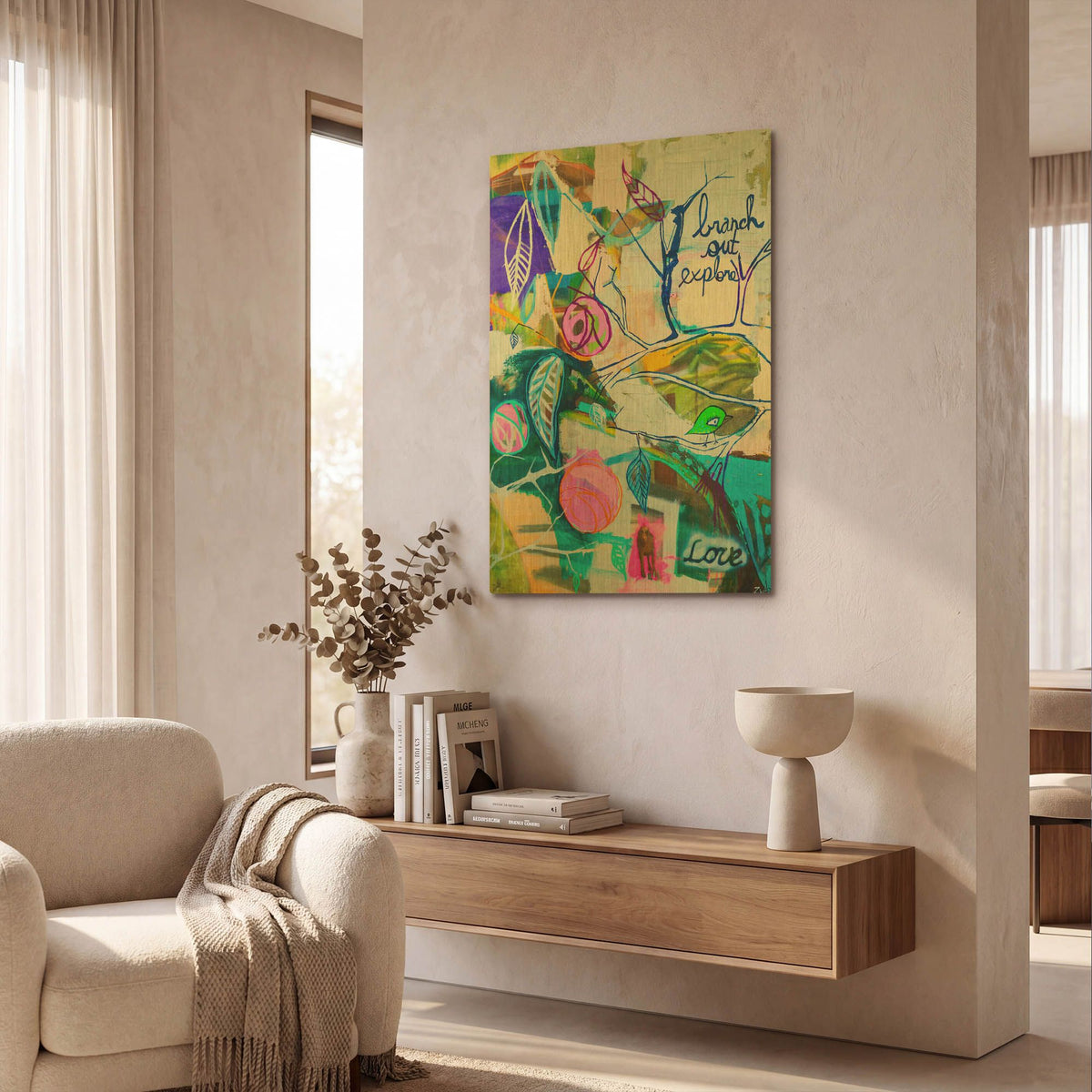 'Branch Out' By Zwart Gold Metal Wall Art