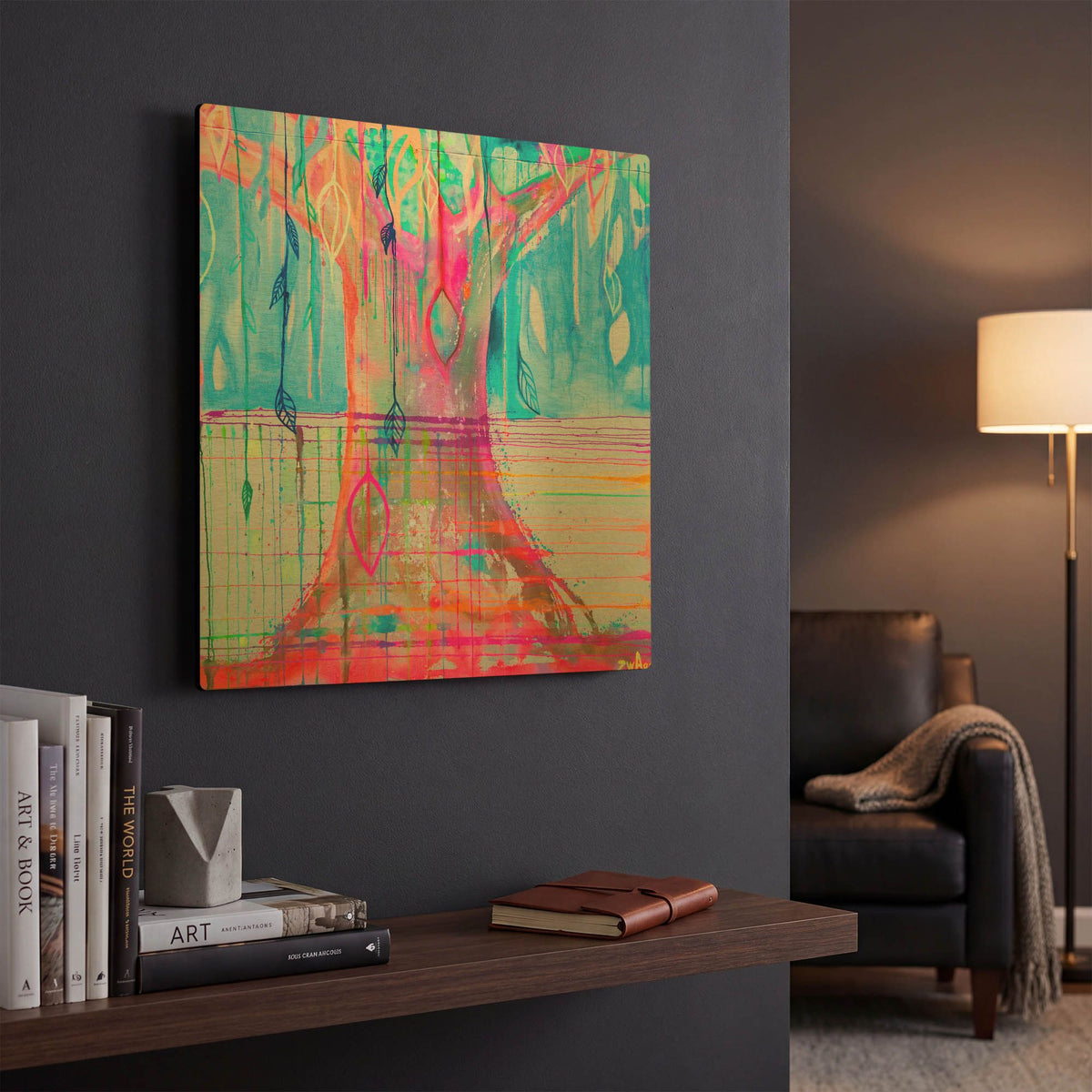 'Energy Tree' By Zwart Gold Metal Wall Art