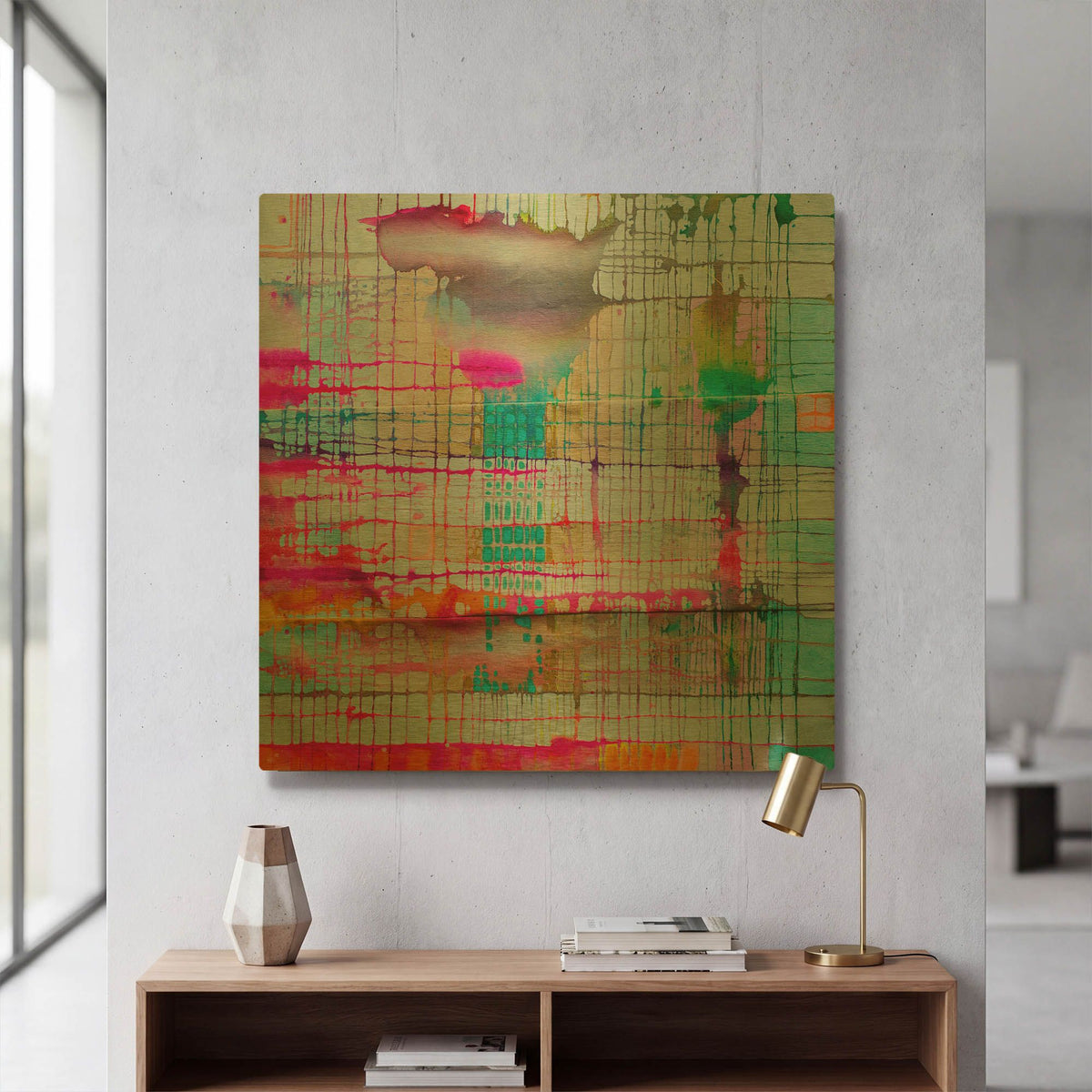 'Matrix Twig' By Zwart Gold Metal Wall Art