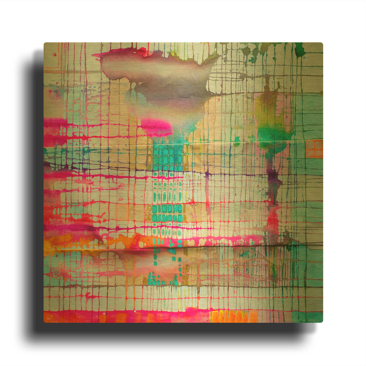 'Matrix Twig' By Zwart Gold Metal Wall Art