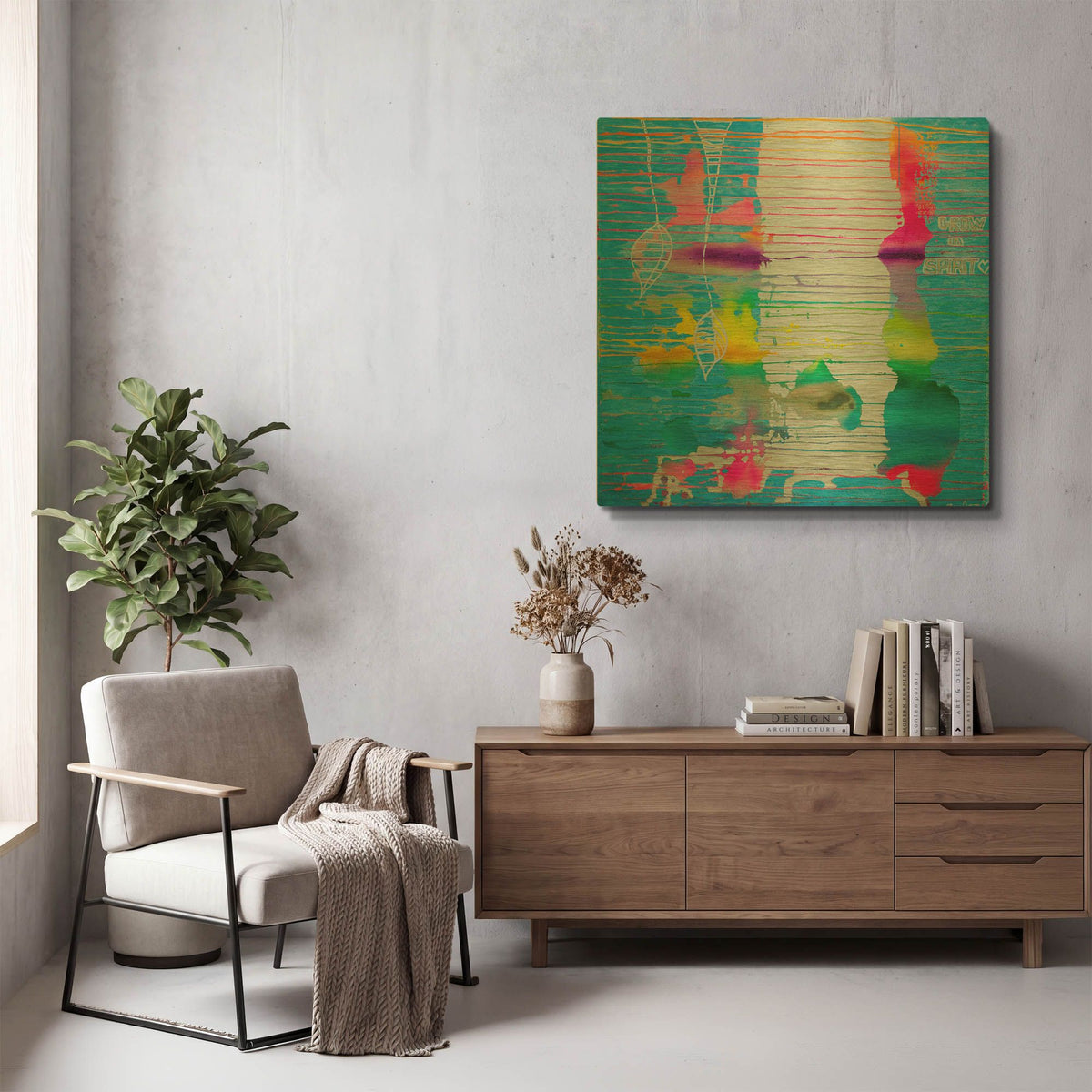 'White Trunk' By Zwart Gold Metal Wall Art