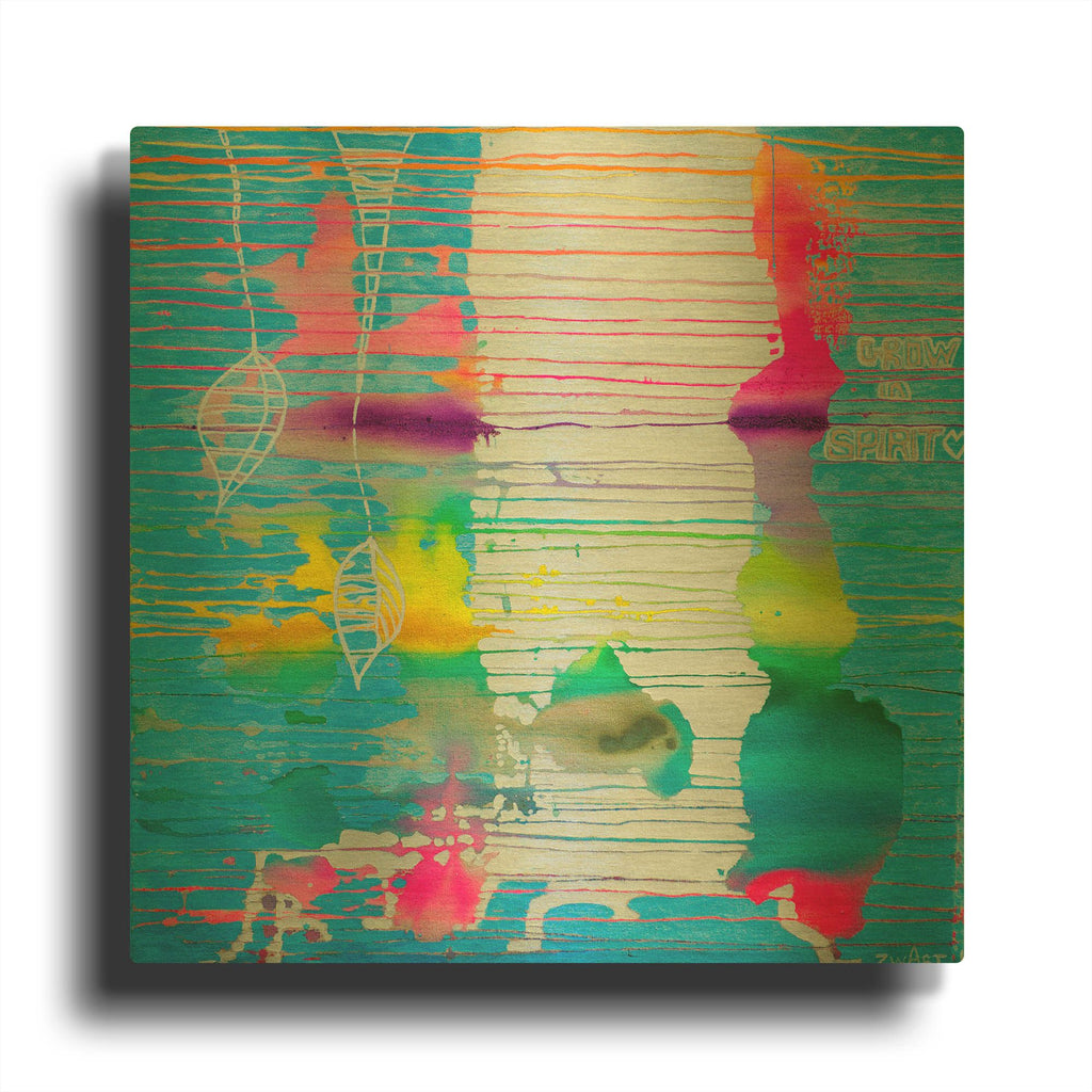 'White Trunk' By Zwart Gold Metal Wall Art