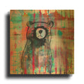 'Bear Meditates' By Zwart Gold Metal Wall Art