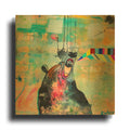 'Bear Spirit Scream' By Zwart Gold Metal Wall Art