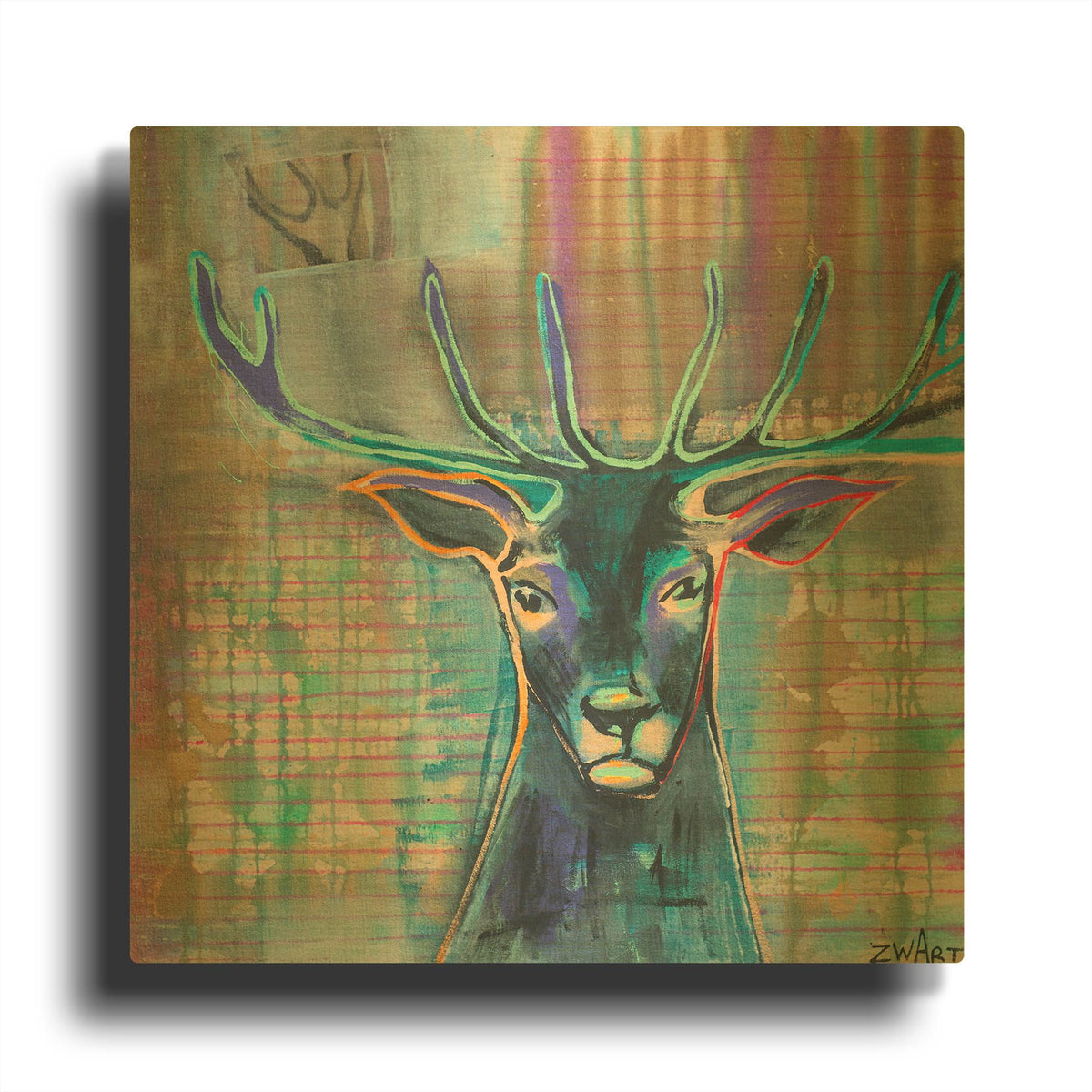 'Dear Deer' By Zwart Gold Metal Wall Art