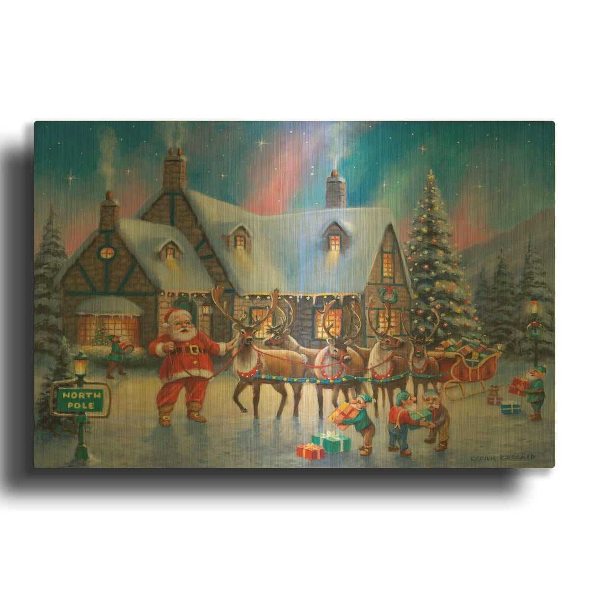'Preparing to Fly' By John Zaccheo Gold Metal Wall Art