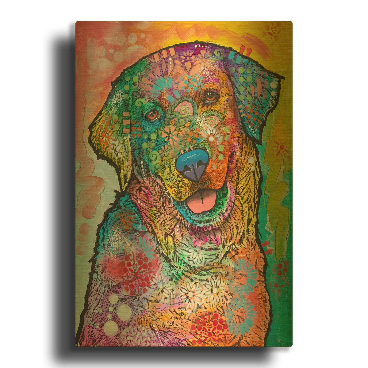 'Derpy Love' By Dean Russo Gold Metal Wall Art