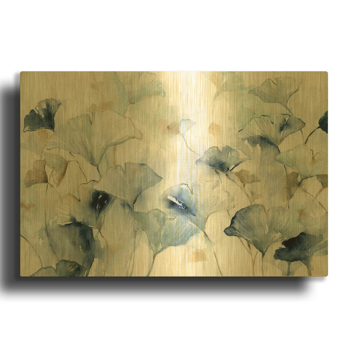 'Glorious ginkgo' By Carol Robinson Gold Metal Wall Art