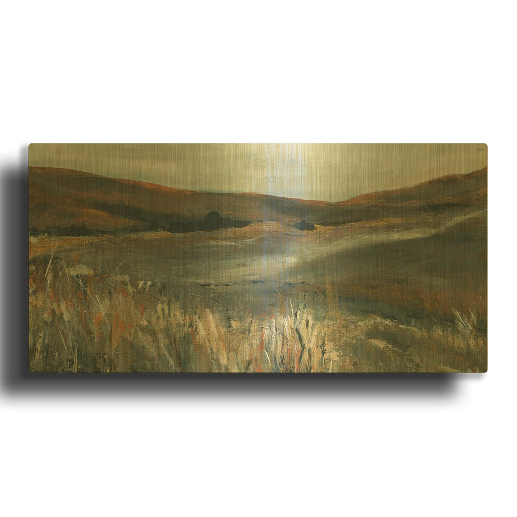 'Copper Sunset' By Carol Robinson Gold Metal Wall Art