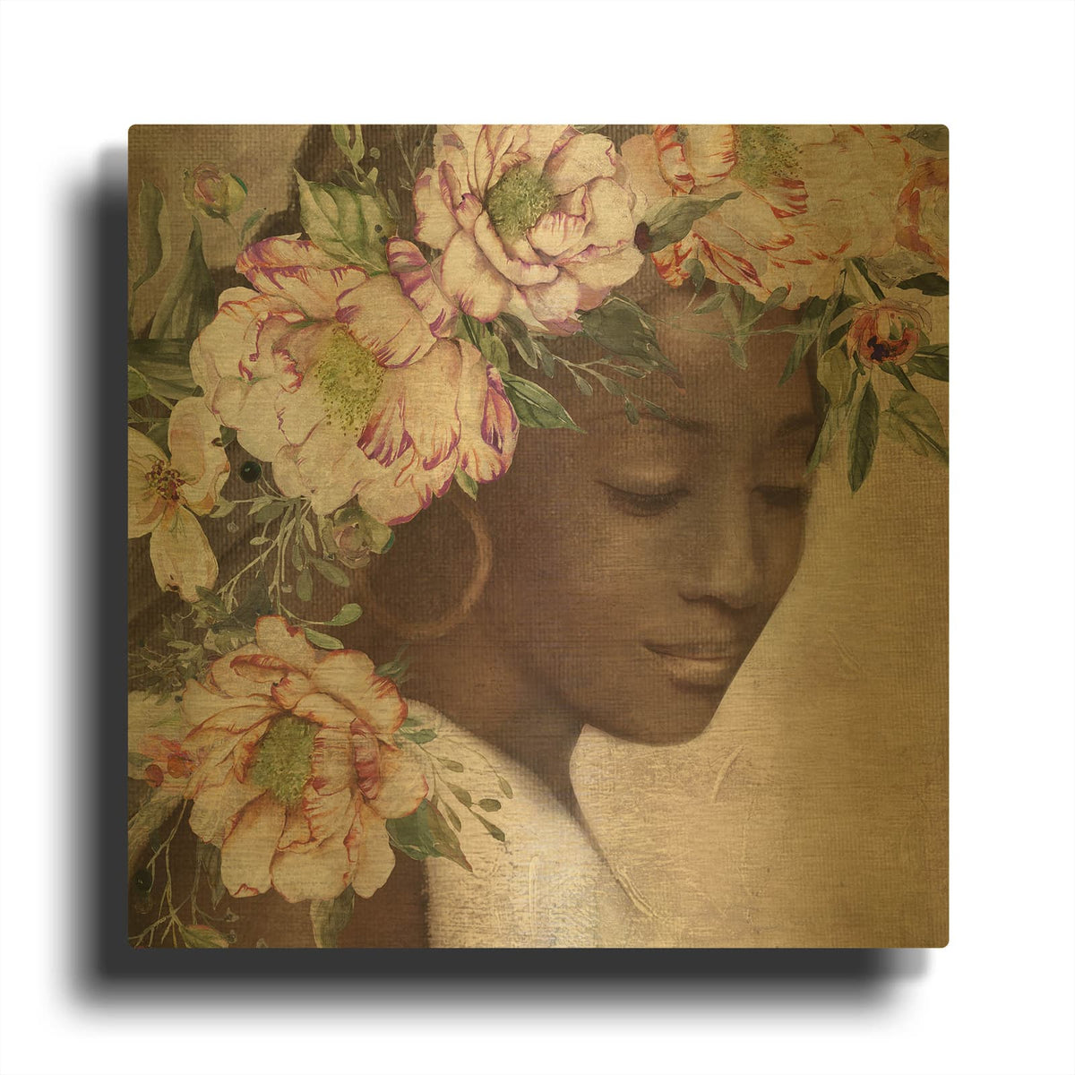 'Deep in Thought I' By Carol Robinson Gold Metal Wall Art
