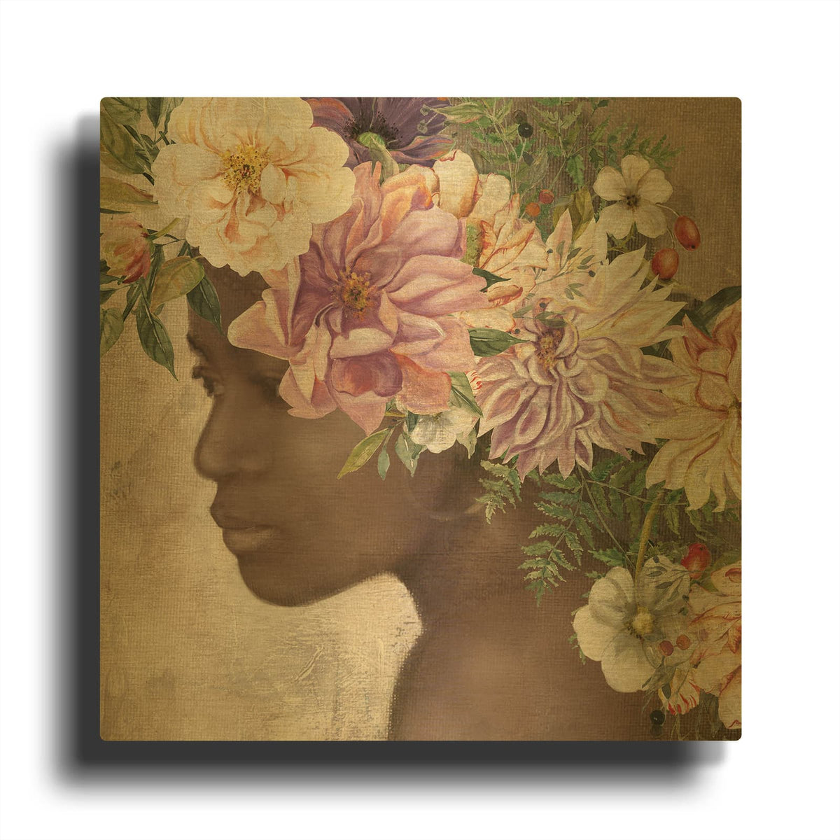 'Deep in Thought II' By Carol Robinson Gold Metal Wall Art