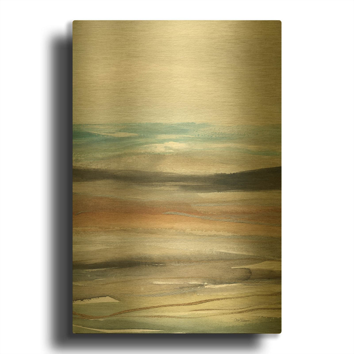 'Nature' By Carol Robinson Gold Metal Wall Art