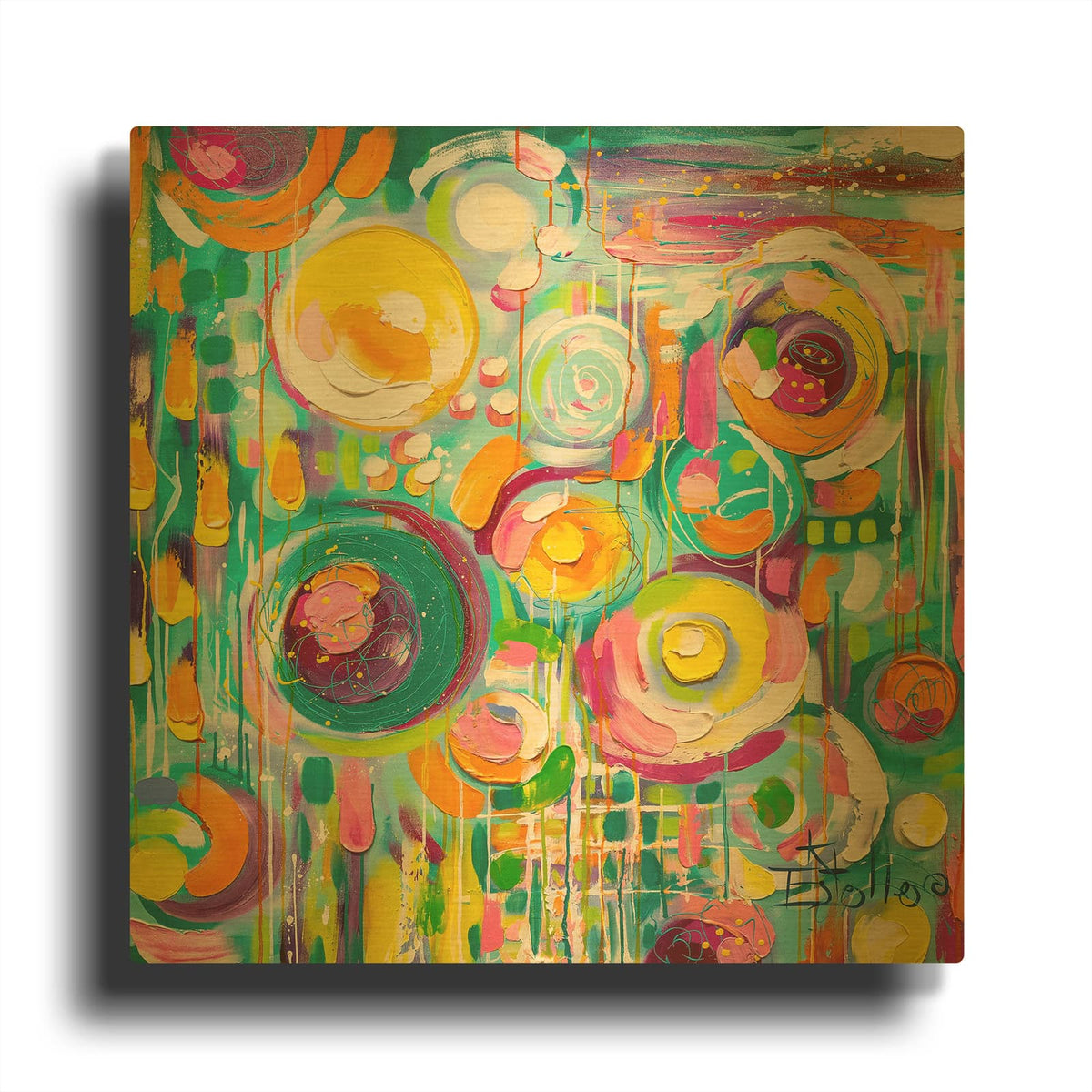 'Hard Candy' By Estelle Grengs Gold Metal Wall Art