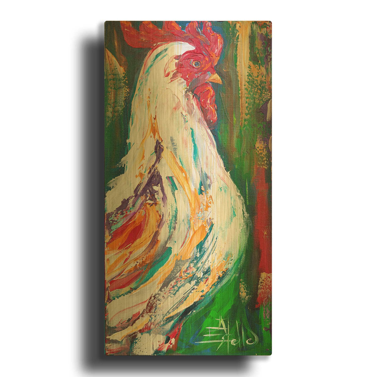 'Ruffled Royalty' By Estelle Grengs Gold Metal Wall Art