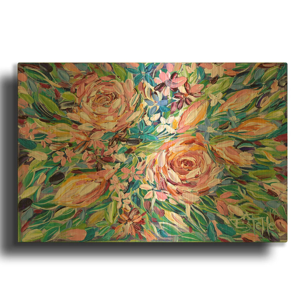 'Potpourri 2' By Estelle Grengs Gold Metal Wall Art
