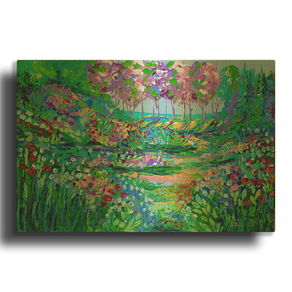 'Botanical Garden' By Estelle Grengs Gold Metal Wall Art