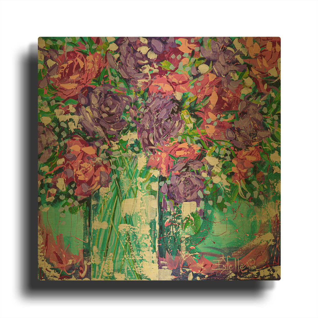 'Fresh Cut' By Estelle Grengs Gold Metal Wall Art