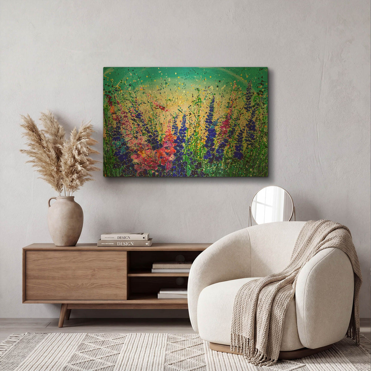 'Colorado Mile High Meadows' By Lena Owens Gold Metal Wall Art