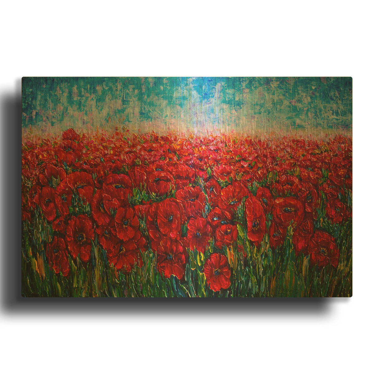 'Field of Happiness' By Lena Owens Gold Metal Wall Art
