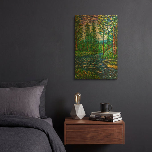 'Summer Time Magic II' By Lena Owens Gold Metal Wall Art