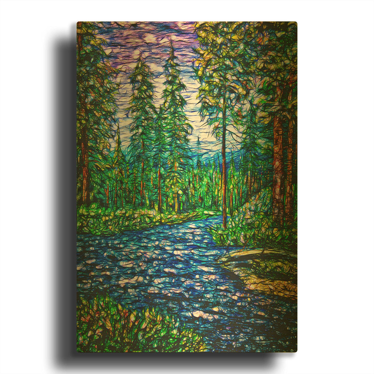 'Summer Time Magic II' By Lena Owens Gold Metal Wall Art
