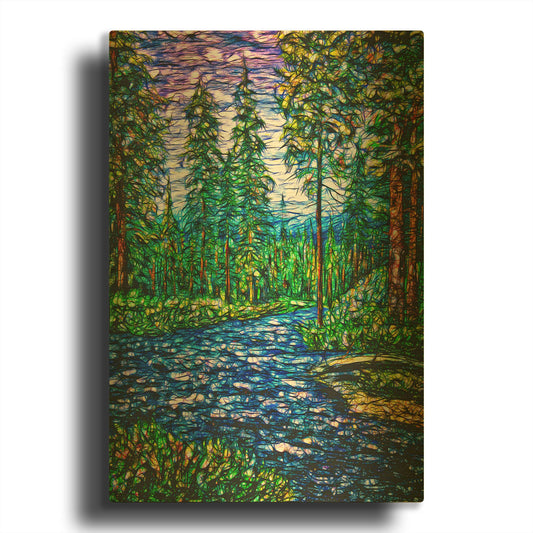 'Summer Time Magic II' By Lena Owens Gold Metal Wall Art