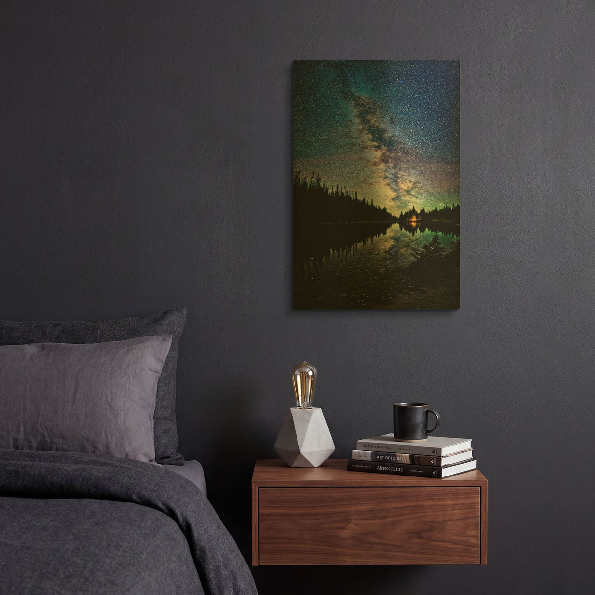 'A View Of The Milky Way' By Lena Owens Gold Metal Wall Art
